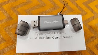 Brand Conquer Metal Body 6 in 1 OTGSD CardUSB Type CUSB 30 TF SDMicro SD Reader cardreader [upl. by Elay]