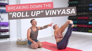 How to do the “Roll Up” Vinyasa in 3 Poses from Ashtanga Yoga’s Primary Series [upl. by Llerahc]