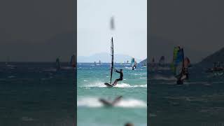 Freestyle windsurfing in Vasiliki 😮‍💨🕺 [upl. by Yasmin809]