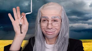 ASMR Benjamin Franklin Does Your Makeup🗝️and discovers electricity⚡️ [upl. by Dworman]