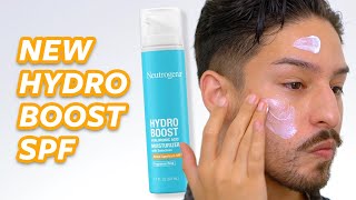 Reviewing the NEW Neutrogena Hydro Boost Moisturizer SPF 50 Sunscreen [upl. by Ynahirb]