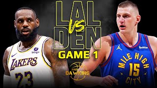 Los Angeles Lakers vs Denver Nuggets Game 1 Full Highlights  2024 WCR1  FreeDawkins [upl. by Llekcm]