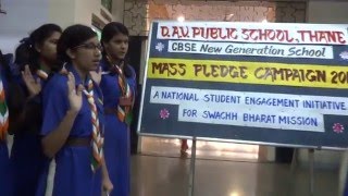 DAVPUBLIC SCHOOL THANE  MASS PLEDGE CAMPAIGN [upl. by Knowles711]