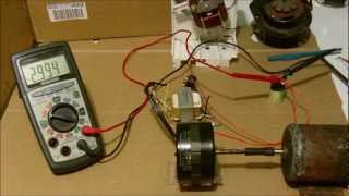 Small Induction motor conversion to generator example [upl. by Nazus]