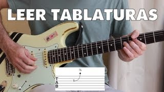 Cómo leer tablaturas para guitarra  Todas las técnicas bending ligados tapping armónicos [upl. by Blayne]