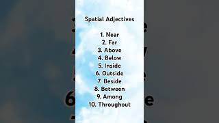 Special adjectives  adjectives in english grammar english adjective education grammar learning [upl. by Palm]