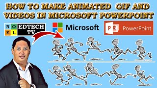 HOW TO MAKE ANIMATED GIF AND VIDEOS USING MICROSOFT POWERPOINT [upl. by Aridan225]