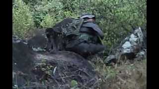 A running firefight between Colombian forces and narcoinsurgents [upl. by Yalc748]