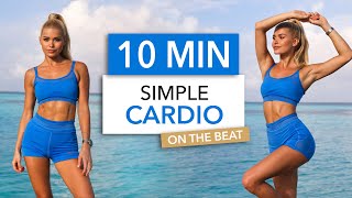 10 MIN SIMPLE CARDIO  On The Beat I not embarrassing suitable for public places easy to follow [upl. by Aihsoj]