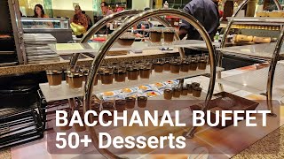 BACCHANAL BUFFET Part 3 Desserts  At Caesars palace Las Vegas [upl. by Cissej]