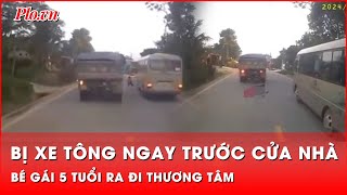 Bé gái 5 tuổi bị xe tải tông thiệt mạng ngay khi vừa rời xe đưa đón  Thời sự [upl. by Akemihs]