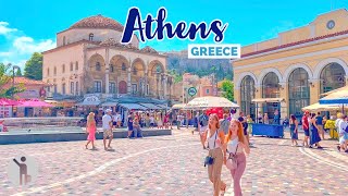 Athens Greece 🇬🇷  Walking in the Footsteps of the Gods  4K Walking Tour [upl. by Edasalof185]