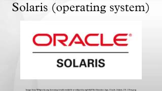 Solaris operating system [upl. by Gherlein]