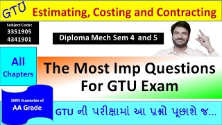 Most Imp Questions of ECC  Diploma Mech Sem 4 and 5  GTU [upl. by Nauqes]