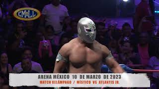 CMLL  MATCH RELÁMPAGO  MÍSTICO VS ATLANTIS JR  ARENA MEXICO  100323 [upl. by Volkan]