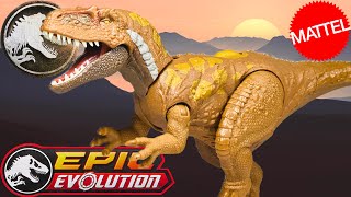 Mattel Epic Evolution Megalosaurus Review Jurassic World Wild Roar [upl. by Eugene831]