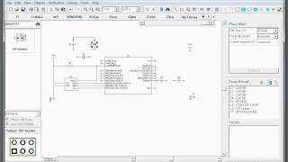 DipTrace Schematic Capture ATtiny2313 breadboard header [upl. by Elsilrac]