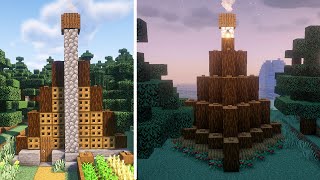 How to Build a Small Taiga Biome House in Minecraft 🌲 [upl. by Afesoj]