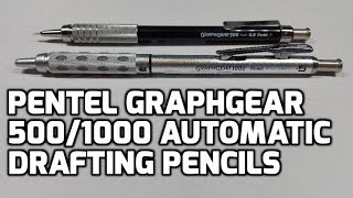 Pentel GraphGear 5001000 Automatic Drafting Pencils  Unboxing and Review [upl. by Aluap]