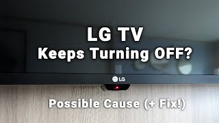 LG TV Keeps Turning Off and You Dont Know Why  Keeps Freezing  Turning Off or Every 5 Seconds [upl. by Arsuy]