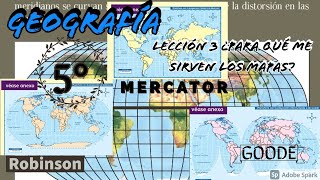 Geografía 5° Primaria  B1 L3  ¿Para qué me sirven los mapas [upl. by Hamas316]