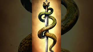 The king snake coiled around the Sword NoCopyright wow snake creativecommons amazing [upl. by Minor621]