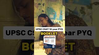 CSAT PYQ free BOOKLET subscribe YouTube channel send screenshot Insta Id asvthisside cse ias [upl. by Abra]