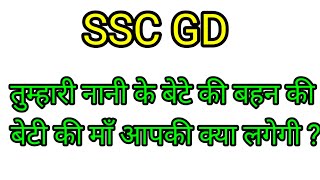 Blood Relation Live Class  SSC GD Privious Reasoning Questions 2024  Reasoning Live Class 202429 [upl. by Wiltz586]