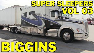 BIGGINS Vol 03  10 HUGE Sleeper Trucks Spotted At Truck Stops [upl. by Ordisy]