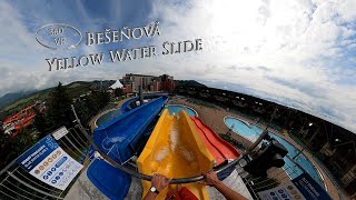 Bešeňová Yellow Water Slide 360° VR POV Onride [upl. by Stefa]