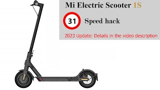 XIAOMI SCOOTER 1S speed unlocked 31 kmh works up to BLE155 ESC 30 [upl. by Anyahc]