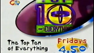 The Top Ten of Everything  CITV Continuity  VHS 📼 [upl. by Haya]