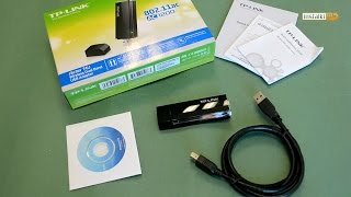 TPLINK AC1200 Wireless Dual Band USB Adapter Archer T4U  unboxing [upl. by Aisereht]