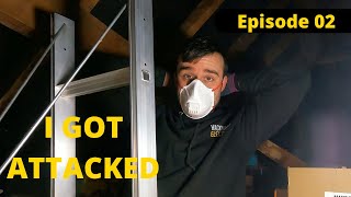 Ep 02 I GOT ATTACKED  Installing an inline extractor fan and roof vent UK electrician [upl. by Estus]