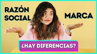 DIFERENCIAS ENTRE RAZÓN SOCIAL Y MARCA [upl. by Lyrrehs574]