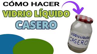 CÓMO hacer VIDRIO LÍQUIDO Barniz Y Resina CASERA FÁCIL y ECONÓMICA [upl. by Ahseile]