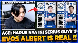 EVOS ALBERT IS REAL❗ AGE BAHAS RUMOR ROSTER EVOS SEASON 15❗ [upl. by Dieterich]