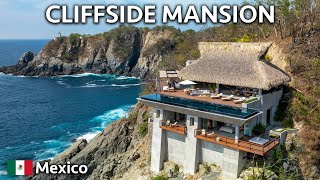 Touring a Stunning Cliffside Mansion Overlooking the Pacific Ocean [upl. by Nordek105]