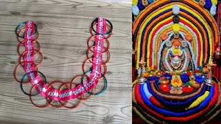 valayal malai seivathu eppadi in Tamil  Aadi pooram  Bangles Garland making  வளையல் மாலை செய்வது [upl. by Morton]