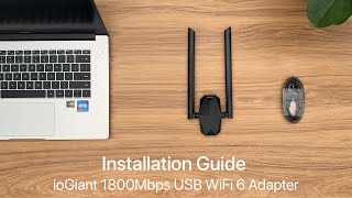 Installation Guide for AX1800 USB WiFi 6 Adapter [upl. by Valleau]