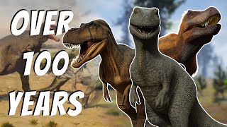 Evolution of Trex In Paleoart [upl. by Dorahs659]