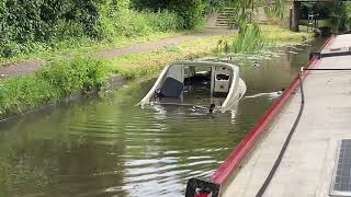 Sunken boat Erewash Canal Sandiacre [upl. by Mandy]