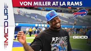 Von Miller Micd Up In Bills Big Win Over The Los Angeles Rams  Buffalo Bills [upl. by Irakab]