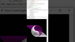 Python Plot YinYang with Script by Turtle [upl. by Britton371]