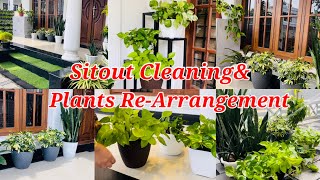 Sitout Cleaningamp Plants ReArrangementindoorplantsgardeningcleaning [upl. by Stoecker]