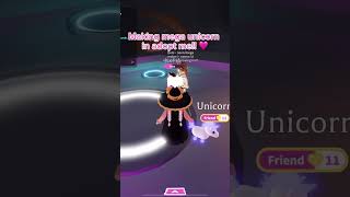 Leave name suggestions in comment l making mega unicorn in adopt me fyp roblox adoptme [upl. by Justus]