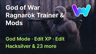 God of War Ragnarök Trainer 26 Mods God Mode Instant Bow Charge Super Damage Set XP amp 22 More [upl. by Stockmon]