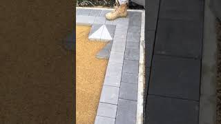 Installation of block paving shorts [upl. by Ecyar]