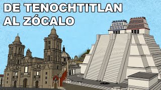 De Tenochtitlan al ZÓCALO  En 47 MINUTOS [upl. by Idnar]