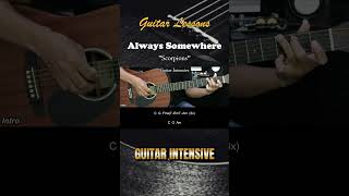 Always Somewhere  Scorpions  EASY Guitar Lessons  Chords  Guitar Tutorial chordgitar [upl. by Nihs]